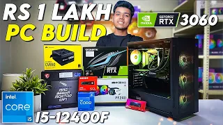 🔥🔥 Rs 1 Lakh Gaming & Streaming PC Build | Intel i5-12400F | RTX 3060