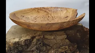 Woodturning - Large Oak Burr Platter