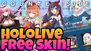 CounterSide Global - Unlocking Free HoloLive Skin! *Not Very Happy*