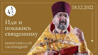 ИДИ И ПОКАЖИСЬ СВЯЩЕННИКУ. Проповедь о. Николая после Литургии 18 декабря 2022 г.