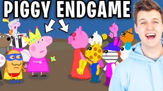 LANKYBOX REACTS To PEPPA PIGGY ENDGAME! (INSANE PEPPA PIG VS PIGGY)