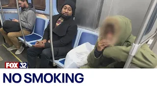 FOX 32's Nate Rodgers goes undercover as smoking plagues CTA trains