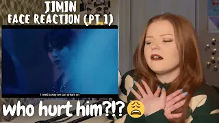 Jimin FACE Reaction - Part 1 (Face-off / Interlude : Dive / Like Crazy / Alone)