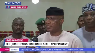 Ondo 2024: Ovie Omo-Agege Assures Of  Credible APC Governorship Primary