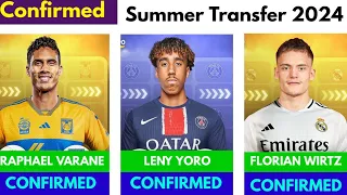 🚨BEST LATEST CONFIRMED TRANSFER SUMMER AND RUMOURS 2024🔥 Leny Yoro to PSG, WIRTZ, VARANE, MOURINHO ⌛