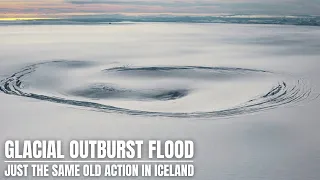 Glacier Outburst Flood from Vatnajokull in Iceland