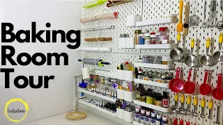 BAKING ROOM TOUR + ORGANIZING TIPS | How to stay organized