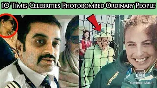 10 Times Celebrities Hilariously Photobombed Ordinary People's Photos  |Surprising  Fans |URDU/HINDI