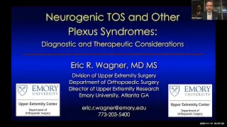 Neurogenic TOS and Other Plexus Syndromes | National Fellow Online Lecture Series