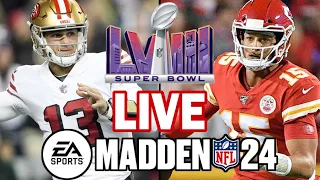 49ers vs Chiefs - Super Bowl Simulation (Madden 24)