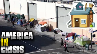 American People In Crisis Due To Homelessness And Poverty