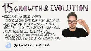 1.5 GROWTH & EVOLUTION / IB BUSINESS MANAGEMENT / economies of scale, M&A, joint venture, franchise