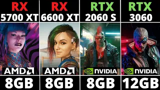 RX 5700 XT VS RX 6600 XT VS RTX 2060 SUPER VS RTX 3060 - 1440p