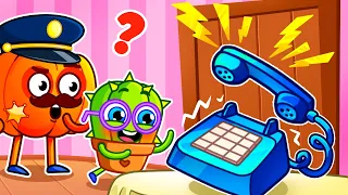 📞 Phone Call from a Stranger Song 😱 Safety rules for Kids by VocaVoca Karaoke 🥑🎶