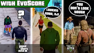 Evolution of Talking to Peds in GTA and Red Dead Games (2020) | with EvoScore