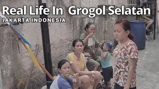 Kehidupan Di Grogol selatan dengan Gang Sempit Yang Bersih | Real Life In Jakarta
