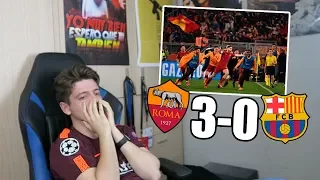 REACCIONANDO al ROMA 3-0 FC BARCELONA Champions League