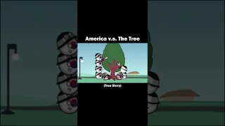 America vs The 'North Korean' Tree #shorts | Countryballs