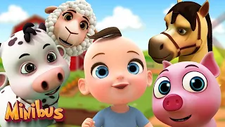 Old MacDonald Had a Farm + More Animals Nursery Rhymes & Kids Songs | Minibus