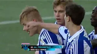 Joel Pohjanpalo: 3 minute hattrick HJK - IFK Mariehamn