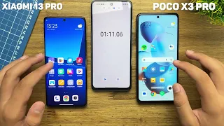 XIAOMI 13 PRO VS POCO X3 PRO - FIRST SPEED TEST