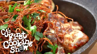Parmesan Ranch Fried Steak Bites! | CJ's First Cooking Show | Blackstone Griddles