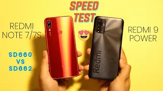 Redmi Note 7/7S vs Redmi 9 Power Speed Test | Snapdragon 662 vs Snapdragon 660 | 😱SHOCKING RESULT😱