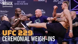 UFC 229: Khabib vs. McGregor Ceremonial Weigh-in Highlights - MMA Fighting