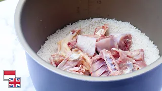 Tidak Digoreng, Cukup Pakai Rice Cooker! Resep Nasi Ayam Favorit Singapura