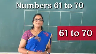 Learn to write numbers 61 to 70 /Teach kids to write numbers online 61 to 70 /Diana's Classroom