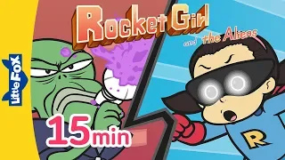 Rocket Girl & the Aliens 1-4 | Superheros | Little Fox | Animated Stories
