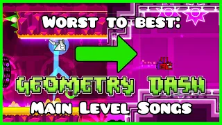 Geometry Dash Official Songs ranked from Worst to Best