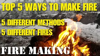 5 ways to start a fire in a survival situation