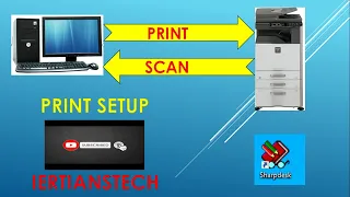 How to download driver for sharp dx 2500, printer setup , scan setup in pc using scannel tool