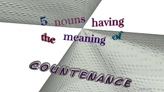 countenance - 7 nouns similar to countenance (sentence examples)