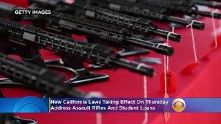 New California Laws Taking Effect On Thursday Address Assault Rifles, Student Loans