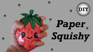 Strawberry Paper Squishy - DIY