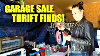 Ep444:  Shop with me for Garage Sale Collectibles and Fashion Deals!!!  😁👍