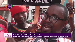 Fomena: Angry NPP members threaten to defect to NDC; paint party office in NDC colours