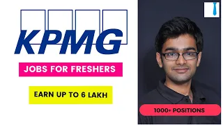 KPMG Jobs for Freshers | KPMG jobs | How to join KPMG as a fresher?