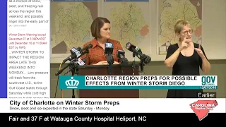 Live: Charlotte prepares for winter storm #cltwx #ncwx