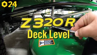 How to Level John Deere Z320R Zero Turn Mower Deck