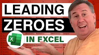 Excel - The Easiest Way to Add Leading Zeroes to Employee IDs | Custom Formatting - Episode 397