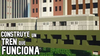 CÓMO HACER un TREN que FUNCIONA en Minecraft (FÁCIL y RÁPIDO)