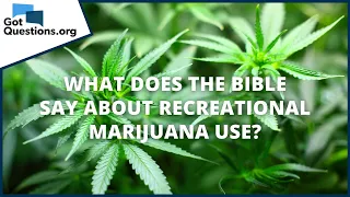 What does the Bible say about recreational marijuana use? | GotQuestions.org