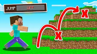 Minecraft BUT Jumping Is BANNED! (impossible)