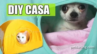 CASA DE GATOS - Casa para gatos casera (CAMISETA) ★ PetDarling Cama para mascotas 1