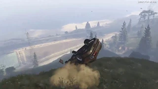 Grand Theft Auto 5 - Driving Crap Cars Off Mt Chiliad - #6 (GTA 5)