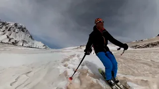 Ski Tour La Salle to Gardiole 1.350m vertical with the Rando Chiens