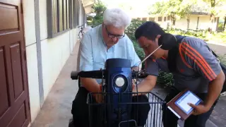 Fr. John Visser training his new car